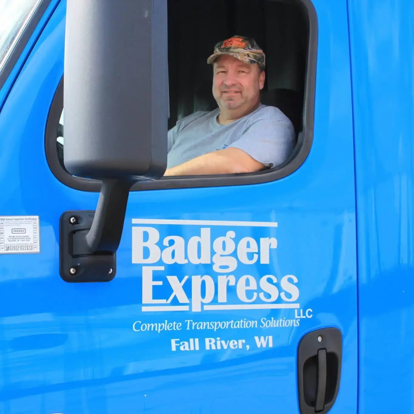 badger express driver in truck