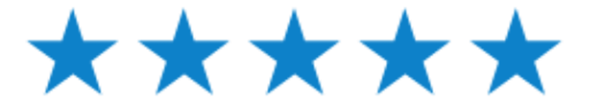 Row of five blue stars